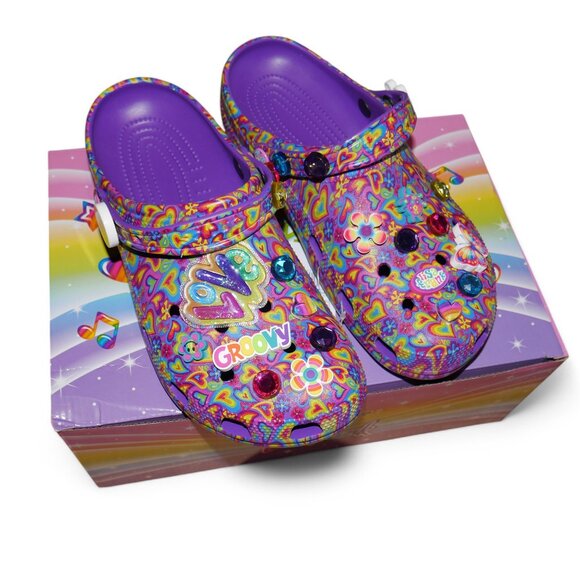 Lisa Frank x Crocs Classic Clog Urban Outfitters Rare Women's Size 12 Men's 10 - Picture 3 of 13